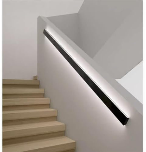 LED Treppengeländer Wandhandlauf mit Bewegungsmelder für Außentreppe, Veranda, Eingang, Kaltlicht, 100 cm