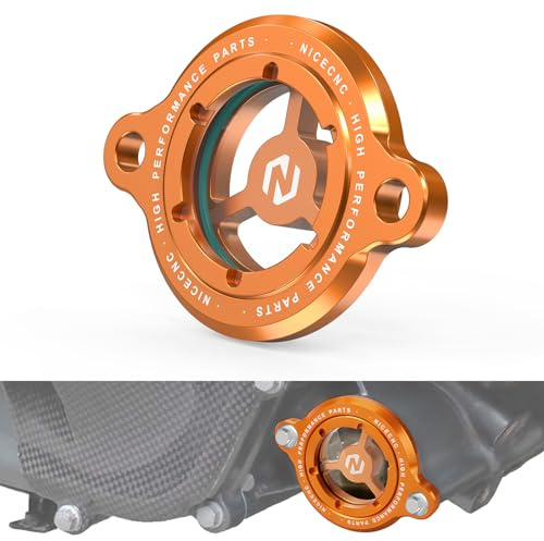 NICECNC Oil Filtrar Cover Oil Filtrar Cap Compatible with RC 125/200/390 2017-2023,250 Adventure 2021-2023?Orange