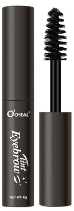 O'CHEAL Braue Langanhaltendes, wasserfestes, getöntes Brauengel,übertragungsfest,wischfest,schnell trocknend,einfaches und schnelles Auftragen mit präziser Bürste 4g 03#Schwarz