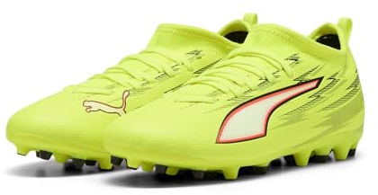 PUMA Ultra 6 Match MG JR Fußballschuh, Gelb Alert Black-Glowing Red-Lime Squeeze, Größe 44, Yellow Alert PUMA Schwarz Leuchtend rot Lime Squeeze, 28 EU
