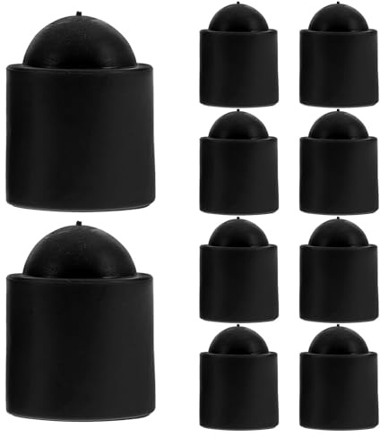 BIUDECO 10 Piezas Protector De Punta De Taco De Billar Tapón Inferior De Taco De Billar De Goma Accesorio Antideslizante para Mejor Agarre Y Protección En Pool Y Snooker