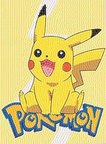 Pokémon | Pikachu Diamond Art | Sans cadre | 15 ans et plus | Design 2