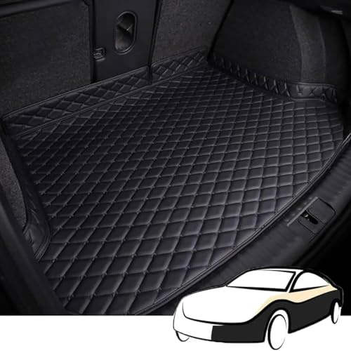 Woniyal Kofferraummatte Passt für Hyundai Kona SX2 2024 2025, Auto Leder Kofferraummatten Kofferraum Schutzmatte Kompletter Schutz Anti Rutsch Schmutzmatte,B