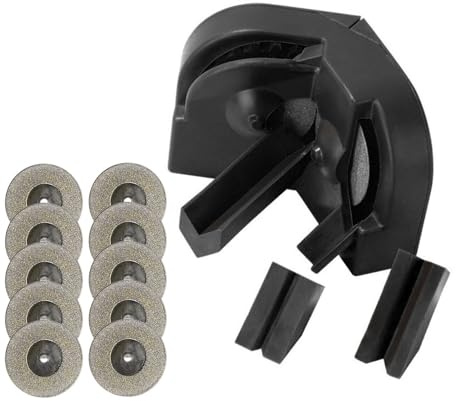 Aramox Juego de Afilador de Brocas, Material ABS, Afila Brocas en 5 Segundos, Versátil para Madera y Metal, Compatible con Tamaños de Taladro de 2-16 Mm (BLACK)
