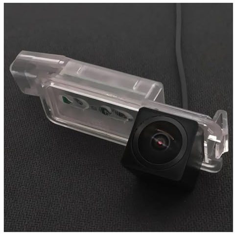Ersatzkamera-Ersatz für Macan, Panamera, Boxster, Cayman, Cayenne 911 AHD, Fischauge, 12 LEDs, dynamische Flugbahn, Auto-Rückfahrkamera (CVBS 8 LED, kabellos, fest) (fest/CVBS Fis
