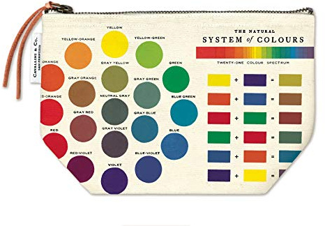 Cavallini Papers & Co. Color Wheel Vintage Tasche, Mehrfarbig