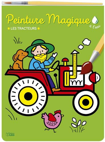Peinture magique à l'eau - Les tracteurs