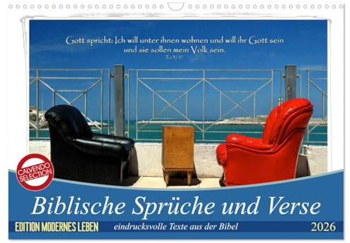 Biblische Sprüche und Verse (Wandkalender 2026 DIN A3 quer), CALVENDO Monatskalender: Eindrucksvolle Texte aus der Bibel ergänzen die prächtigen ... von Fotograf HC Bittermann. (CALVENDO Glaube)