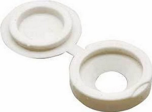 Lot de 100 cache-vis à charnière Blanc