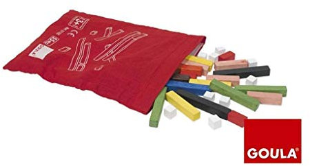 Goula, Regletas 10x10, Juego Educativo Preescolar matemático a Partir de 3 años, Multicolor