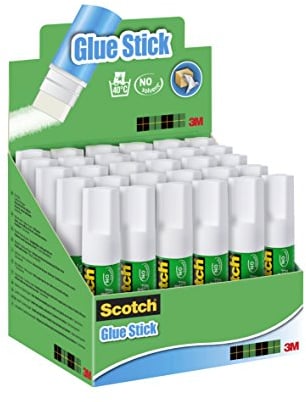 Scotch Bâton de Colle Permanente - 1 Paquet de 30 Bâtons de Colle - 8g par Bâton - Bâton de Colle d'Usage Général pour la Maison, l'Ecole ou le Bureau Utilisation