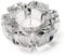 CRISTALICA Kerzenhalter Heaven SchneeflockeTeelichthalter Glas Bleikristall transparent10,5