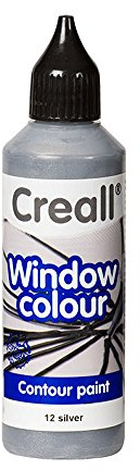 Creall havo20112 80 ml Kontur Silber Havo Glas Fenster Farbe Flasche