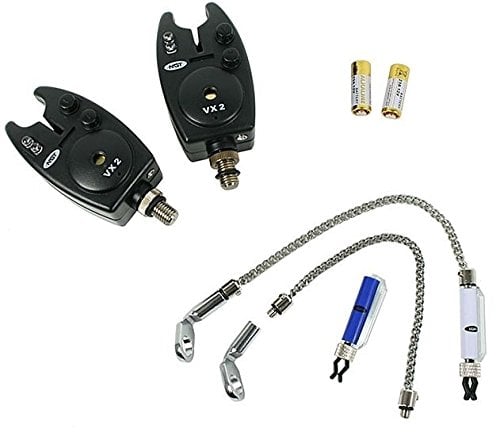 NGT VX2 Bite Alarm and Indicator Set on Blister Bissanzeiger, schwarz, M