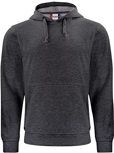 CliQue Herren Basic Kapuzenpullover, Grau (Anthrazit Melange), XXXL