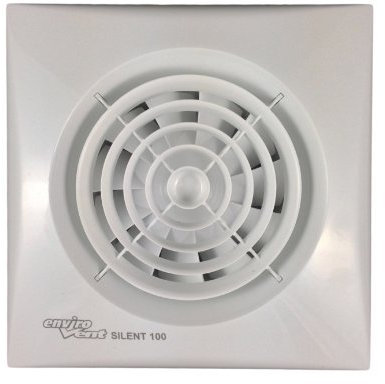 2 X Envirovent SIL100T Silent Bathroom Extractor Fan - for 4 100mm ducting