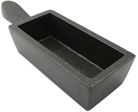 Gusseisen-Barrenform, für Silber-/Goldbarren, 2,4 kg