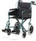 Days Lightweight Wheelchair for Adults, Escape Folding Wheelchairs, Compact Wheel Chair with Adjustable Footrests, Attendant Propelled, Padded Seat - Narrow, Racing Green