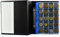 PELLER'S Sammelalbum für 200 10 Hüllen, Fächer 31 x 26mm. Für Münzen mit Ø 22.5mm. Münzalbum S, Plastik, Schwarz, S
