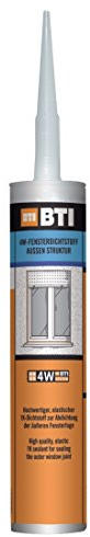 4W-Fensterdichtstoff Außen 290 ml Kartusche grau Dichtstoff Fenster Fensterdichtstoff