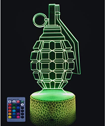 3D Kreative Granate LED Lampe USB-Strom Fernbedienung 7/16 Farben Erstaunliche Art Skulptur Lichter Produziert Einzigartige Lichteffekte und 3D-Visualisierung für Home Decor-kreative Geschenk