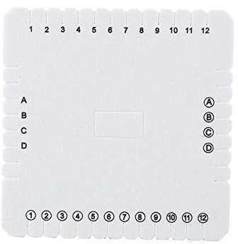 Disco quadrato Kumihimo, Piastra intrecciata, Disco quadrato intrecciato in schiuma EVA da 4 pollici / 6 pollici per trecciatura piatta giapponese e cordoncino(105mm)