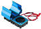 RC Motor Radiator, 540/550 Motor Twin Cooling Twin Fans Heat Sink for 1/10 Scale Electric RC Car(Blue)