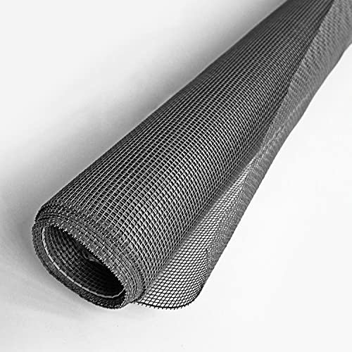 MADECOSTORE Rouleau de Toile moustiquaire - 250 x 135cm - Gris Anthracite