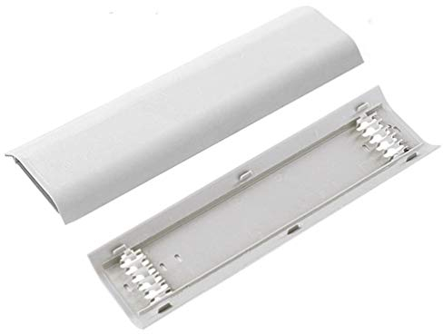 2 PCS Coprivacavi da Parete, Copertura per Cavi TV, Design Piatto, Verniciabile, Nasconde 11.8 Inch per Montaggio a Parete, Kit per Nascondere Cavi