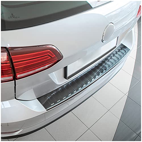 teileplus24 L636 Ladekantenschutz V2A Edelstahl kompatibel mit VW Golf 7 Variant 2017-2021 Abkantung, Farbe:Anthrazit gebürstet