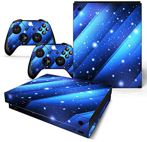 Skin Skin Skin für Xbox One X Konsolen-Fernbedienung, Vinyl, Aufkleber für Xbox One X Bule Sky3