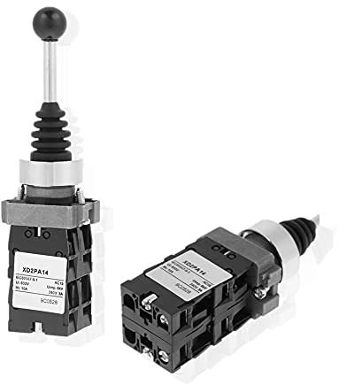 Interruttore a joystick, interruttore a joystick bloccato 1pc XD2PA14 Interruttore a joystick a 4 posizioni con blocco a 4 posizioni con blocco a leva