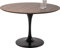 Kare Design Tisch Invitation Set, Schwarz,Braun, 4 Personen, D120 cm, Retro-Design, Platzsparend, Walnussholz-Optik, Esszimmertisch, 50 kg max. Belastbarkeit, Stahl, 76x120x120 cm (HxBxT)
