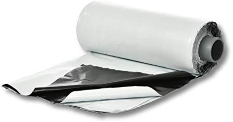 dm-folien gmbh Silofolie 10 x 25 m auf Rolle I Reißfeste Abdeckfolie für den Außeneinsatz I Silagefolie wetterfest & 15 Monate UV-beständig I Baufolie schwarz/weiß I Folienstärke 0,150 mm