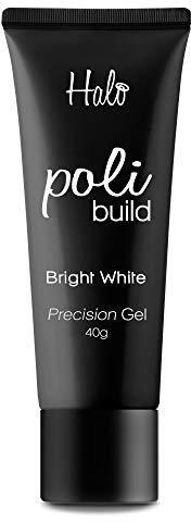 Halo Gel Nails - Poli Build Precison Gel - LED/UV Collection - Bright White 40g