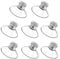 8 PCS Sucker Cups, 41 mm Plastic Sucker Pads Round Threads Suction Cups with knurled nut clear for Daily Hanging Extra Strong Suction Holder