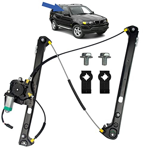 STARKIT PERFORMANCE Fensterheber passend für BMW X5 E53 (2000-2006) MIT MOTOR. VORNE RECHTS (Beifahrerseite) 51338254912, 67628381020