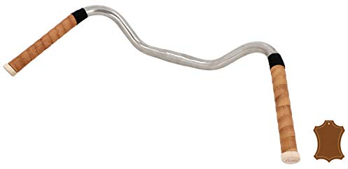Gusti Leder Lenkerband – 2x Griffband selbstklebend 200 cm – Gravelbike- & Rennrad Lenkerband Leder inkl. Korkstopfen für sicheren Halt