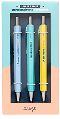 Mr. Wonderful - Set de 3 bolis para inspirarte y superarte, Multicolor
