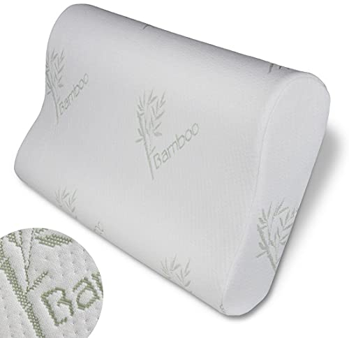 your GEAR Bamboo Memory Foam Kissen - Kopfkissen 60x35x11,5 cm Antischnarchkissen mit Visco-Vollschaum & allergikerfreundlichem Bezug