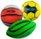 Nerf Mini-Schaumstoff-Sportball-Set – Schaumstoff-Fußball, Fußball + Basketball-Set, weiches Sportspielzeug für Kinder, Mehrfarbig