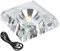 Base de luz LED de Cristal, Base de visualización de Luces LED Multicolores, Pedestal Intermitente automático, Placa Base, Adorno Alimentado por USB para Cristales 3D Arte de Vidrio (Cuadrado)