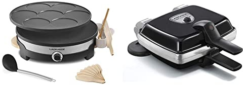 Lagrange Crêpière, 1500 W, Bois Clair & 39121 Gaufrier, 1000 W