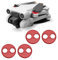 Kimyoaee UNMANNED AERIAL VEHICLE Drone Motor Cap - Aluminum Protective Cover for DJI Mini 4 Pro/Mini 3 Pro - Dustproof, Waterproof, Set of 4pcs (Red)