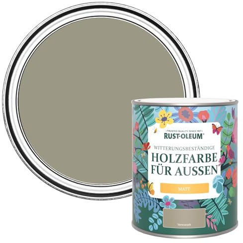 Rust-Oleum Green Mould Resistant Garden Paint in Matt Finish - Grounded 750ml