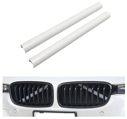 Front Grill V Streben Zierleisten Streifen Kühlergrilleinsätze Weiß passend für F20 F21 F22 F23 F30 F31 F32 F33 F34 F36 G11 G12 G14 G30 G31