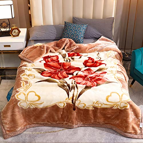 Warm Kuscheldecke mit Kunstfell - Decke Sofa Kuscheldecke 150x200 cm für Couch und Bett