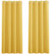 PONY DANCE Blackout Curtain 2 Panels - Yellow Curtain for Kids Nursery Room Sun Blocking Privacy Screen Window Covering for Bedroom, Bathroom, W 46 inch x D 54 inch, Sunny Yellow