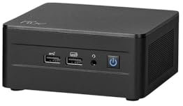ASUS NUC 13 Pro, Mini PC Intel Core i7-1360P, RAM da 64 GB DDR4-3200, SSD M.2, Scheda Grafica Intel Iris Xe, Wi-Fi 6E, Bluetooth 5.3, Compatibile con Windows 10 e Windows 11, Versione Tall, Nero