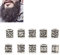 KIMISS Bart Perlen für Männer Bart Styling Werkzeuge 10 Stück Wikinger Bart Perlen Legierung Antike Nordische Dreadlock Perlen für Bart Haare DIY Armband Halskette